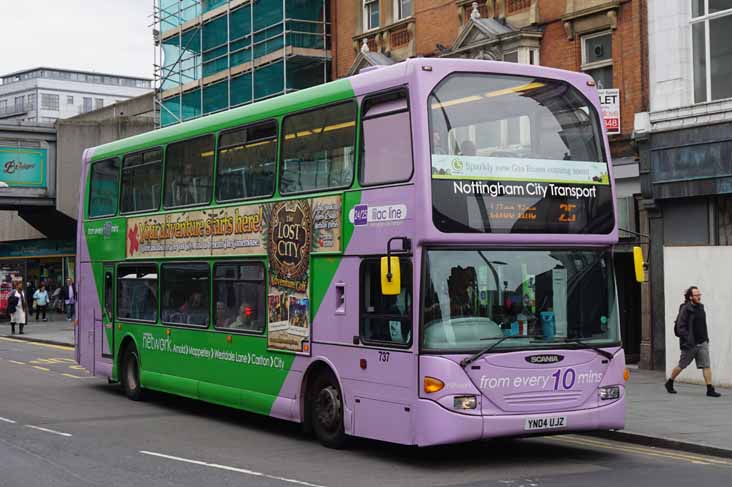 Nottingham Scania N94UD East Lancs Omnidekka 737